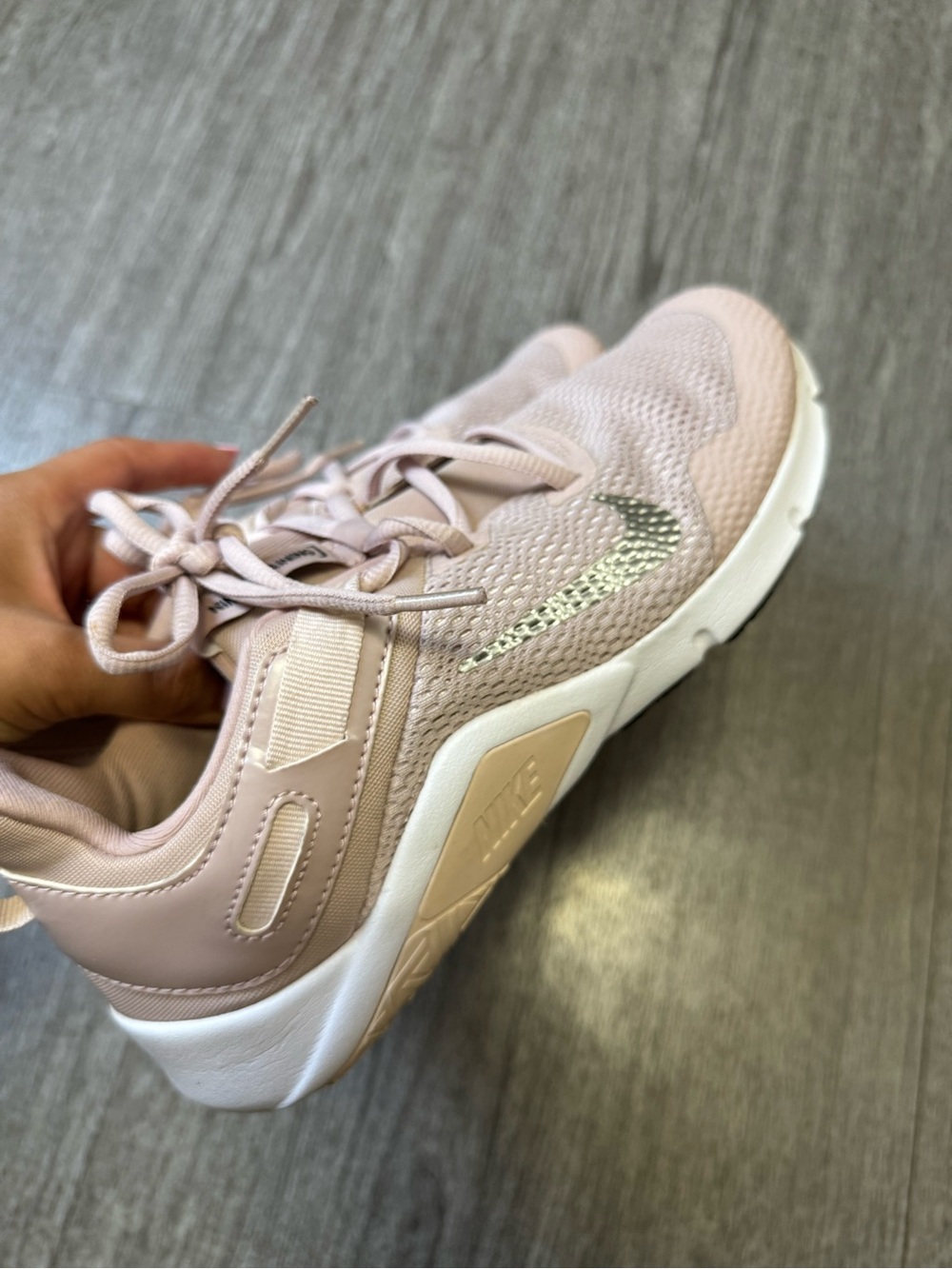 Nike Women's Light Pink Mesh Training Sneakers
